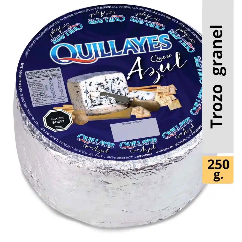 Quillayes Queso Azul Tipo Roquefort Kg