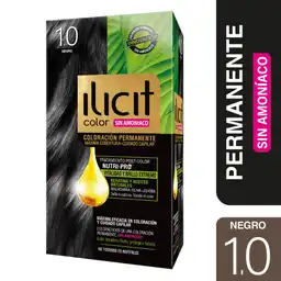 Ilicit Tinte Capilar Permanente Sin Amoniaco Negro 1.0