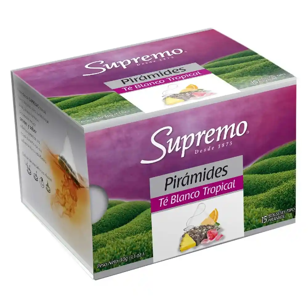 Supremo Te Piramide Blanco Tropical