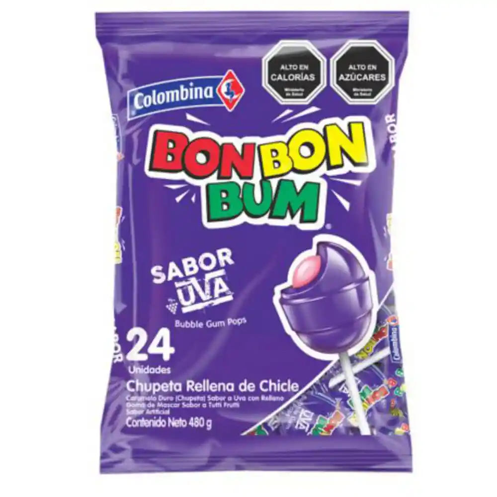 Bon Bon Bum Chupete Uva