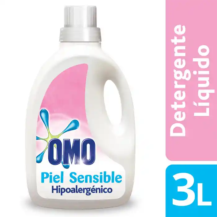 Omo Detergente Líquido Piel Sensible Hipoalergénico 