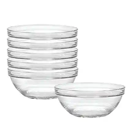 Set 6 Bowl Transparente Dkora