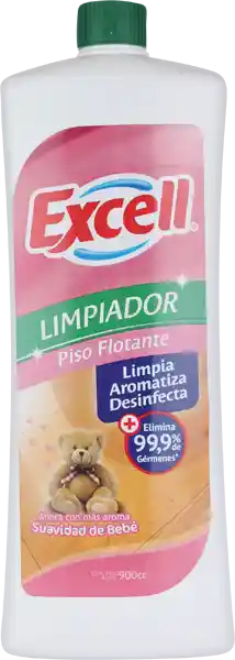 Excell Limpiador Piso Flotante Desinfectante Bebe Botella