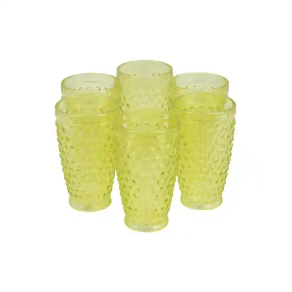 Vasos Puntos 10 Un Verde