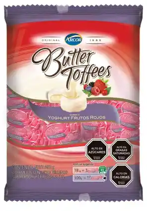 Arcor Caramelo Butter Toffe Arco Frutos Rojos