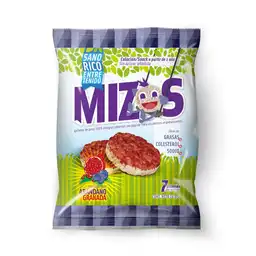 Mizos Galletas de Arroz con Jugo de Arándano