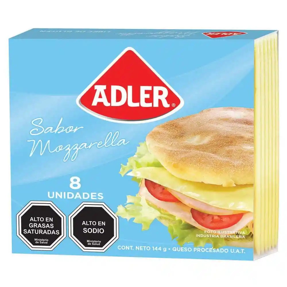 Adler Queso Sabor Mozzarella Laminado