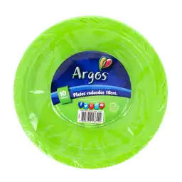 Argos Plato Verde Redondo 10un