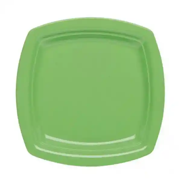 Argos Plato Cuad Verde 10 Un