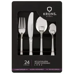 Set Cuchilleria Luna Krons 24 Piezas