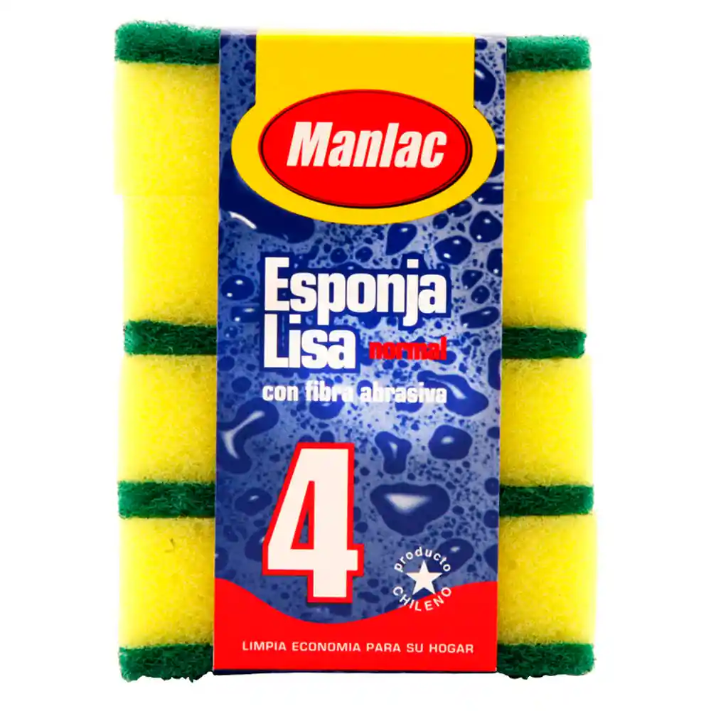 Manlac Esponja Lisa 4Un