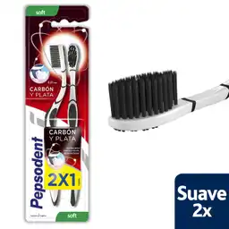 Pepsodent Cepillo de Dientes al Carbón y Plata Medio