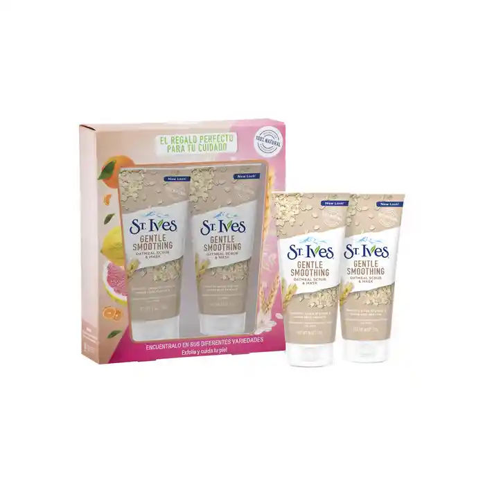 St Ives Estuche Crema Scrub 2un