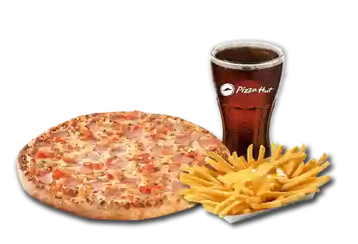 Pizza Italiana Individual + Papas Queso + Bebida 350 ml