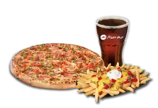 Pizza Española Individual + Papas Supremas + Bebida 350 ml