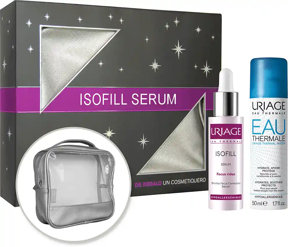 Uriage Isofill Tratamiento Facial Agua + Serum + Cosmetiquero