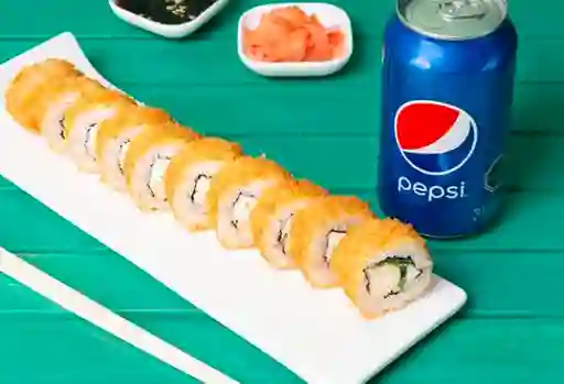 Compartir: 3 Rolls Chicken Tori + 2 Bebidas Pepsi Lata