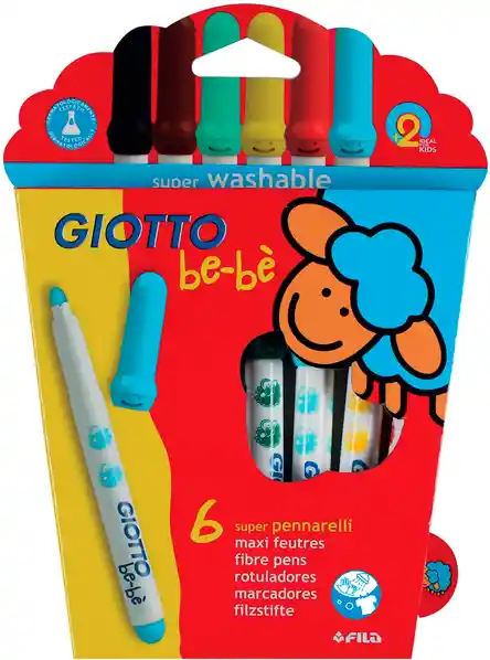 Giotto Marcador Be-Be 6 Colores