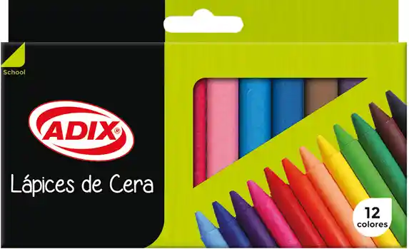 Crayón Jumbo 12 Colores Adix