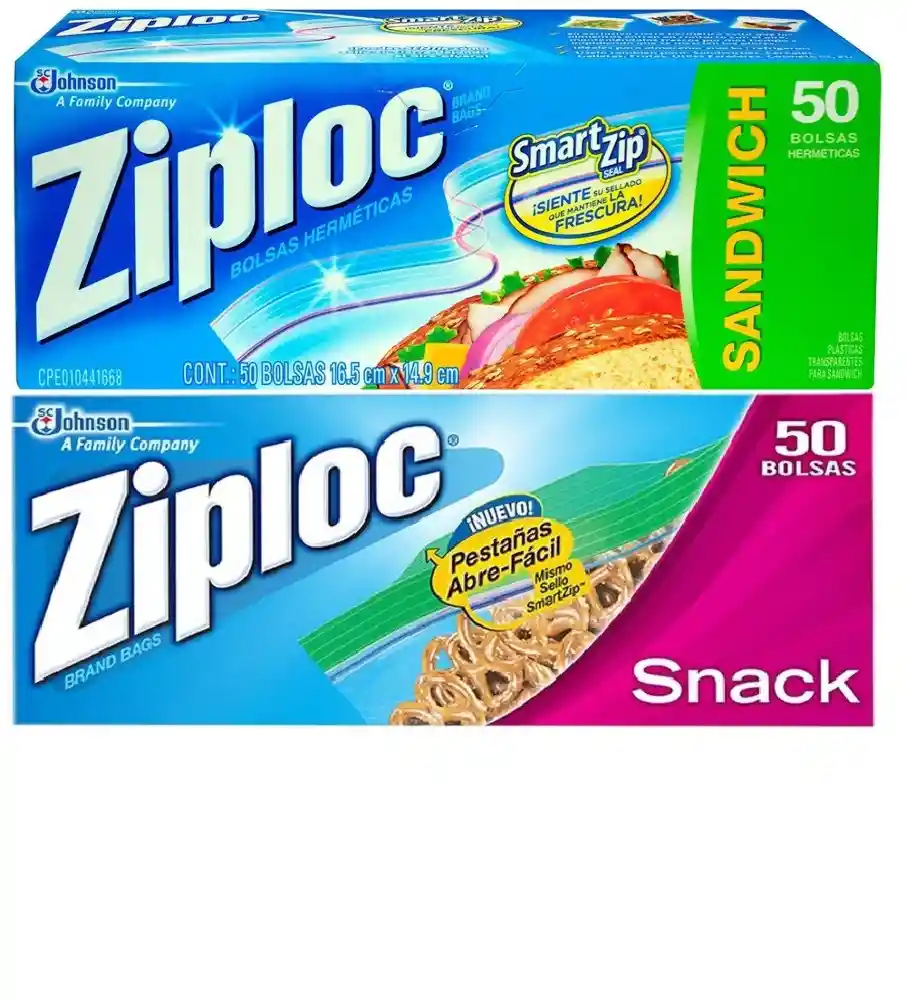 Ziploc Snack + Sandwich X50