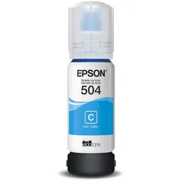 Epson Botella Tinta T504 Cyan