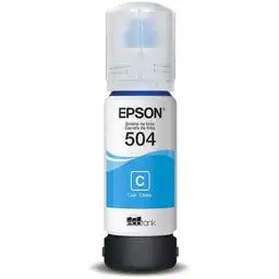 Epson Botella Tinta T504 Cyan