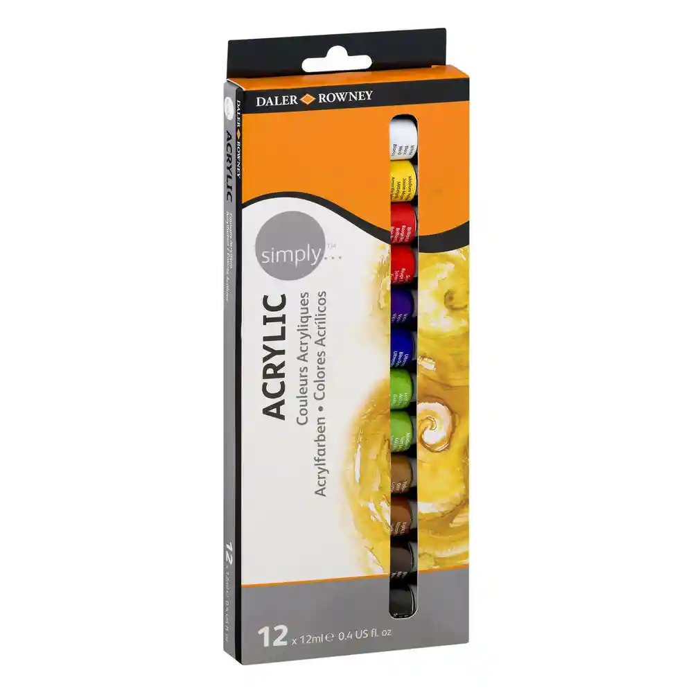 Set Acrylicos 12 Col Daler Rowney