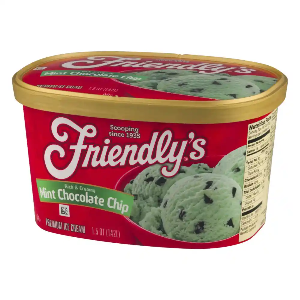 FriEndly´S Helado Cremoso Sabor a Menta y Chispas de Chocolate