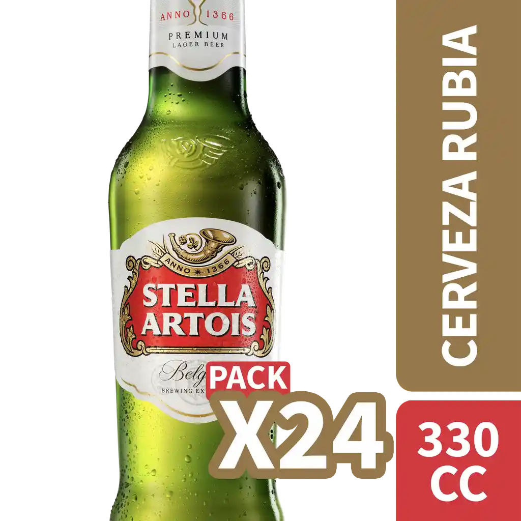 Stella Artois Cerveza Botella 330 Ml