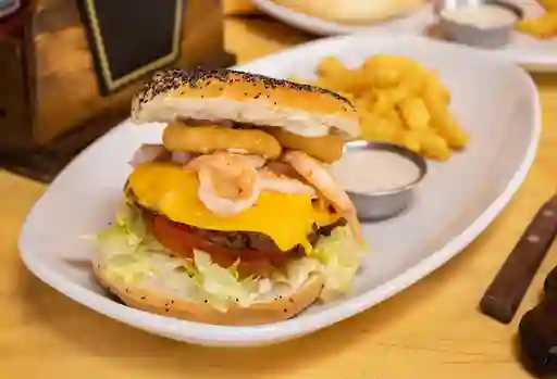 Bagel Shrimp Burger