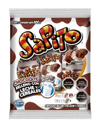 Sapito Chocolate con Relleno de Leche y Cereal