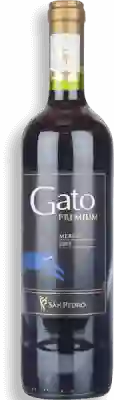 Gato Vino Premium Merlot 13 G Botella