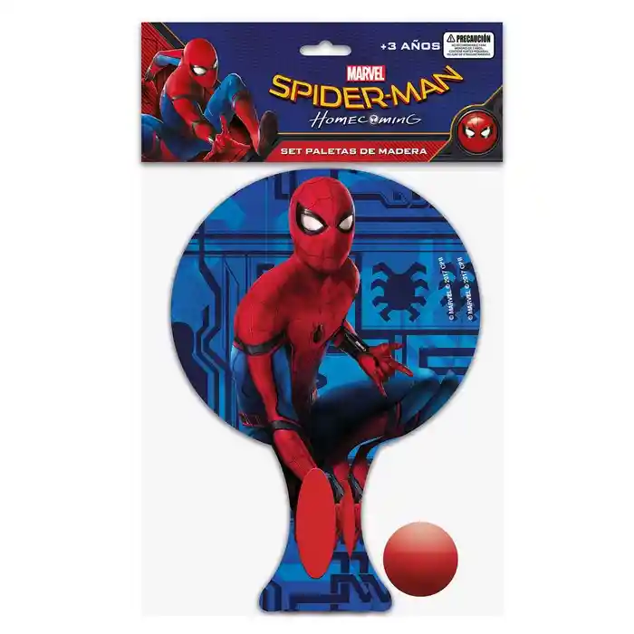   Spiderman  Paleta Madera 