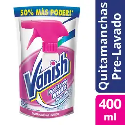 Vanish Quitamanchas Prelavado Blanco Repuesto 400ml