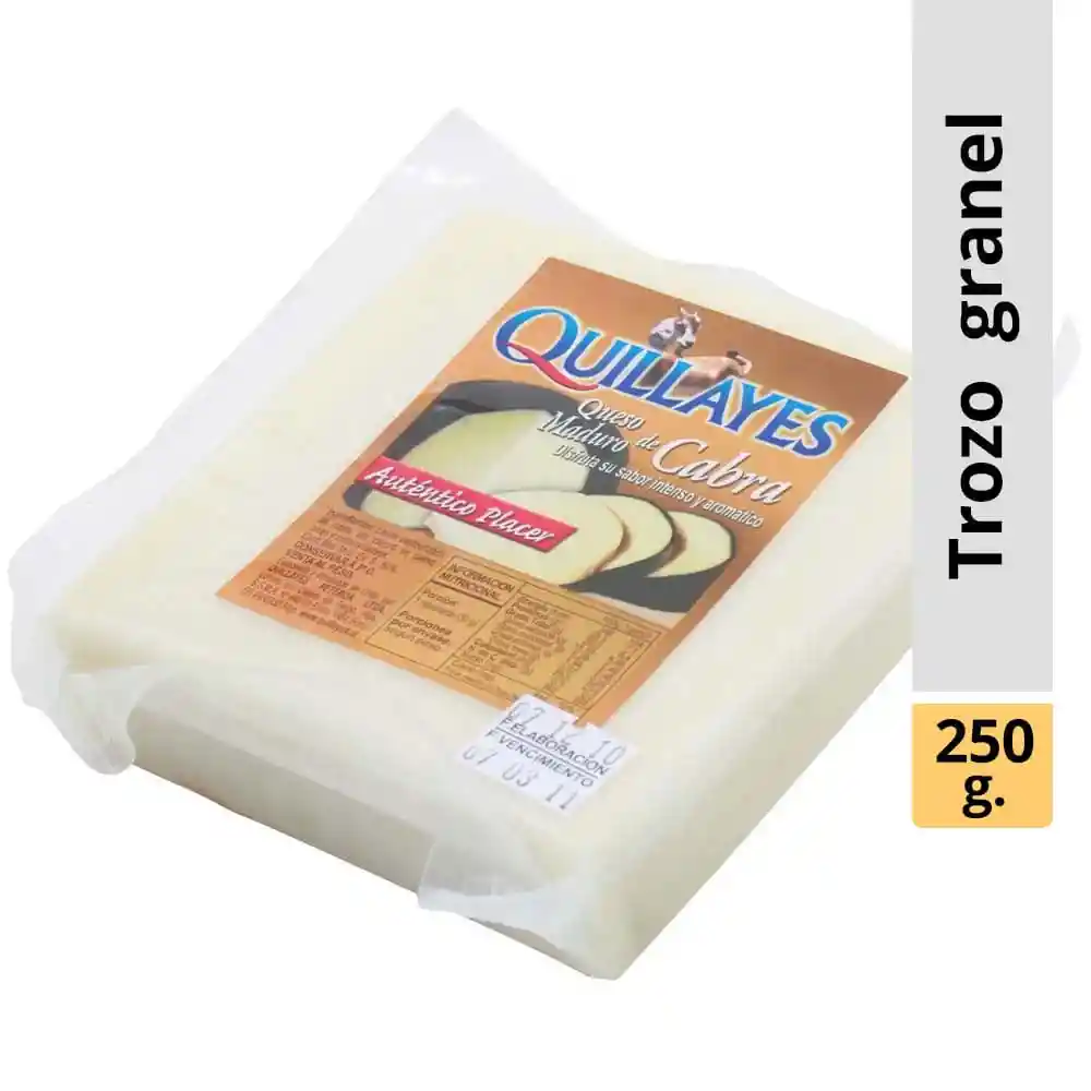 Quillayes Queso Cabra Trozo Caja 3 Kg