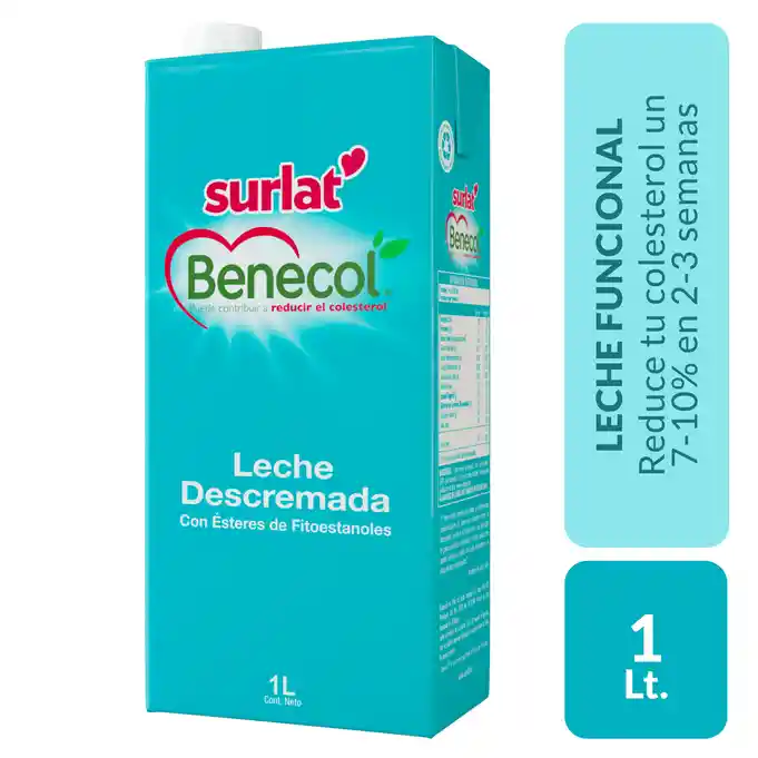 Surlat Leche Benecol Descremada Caja