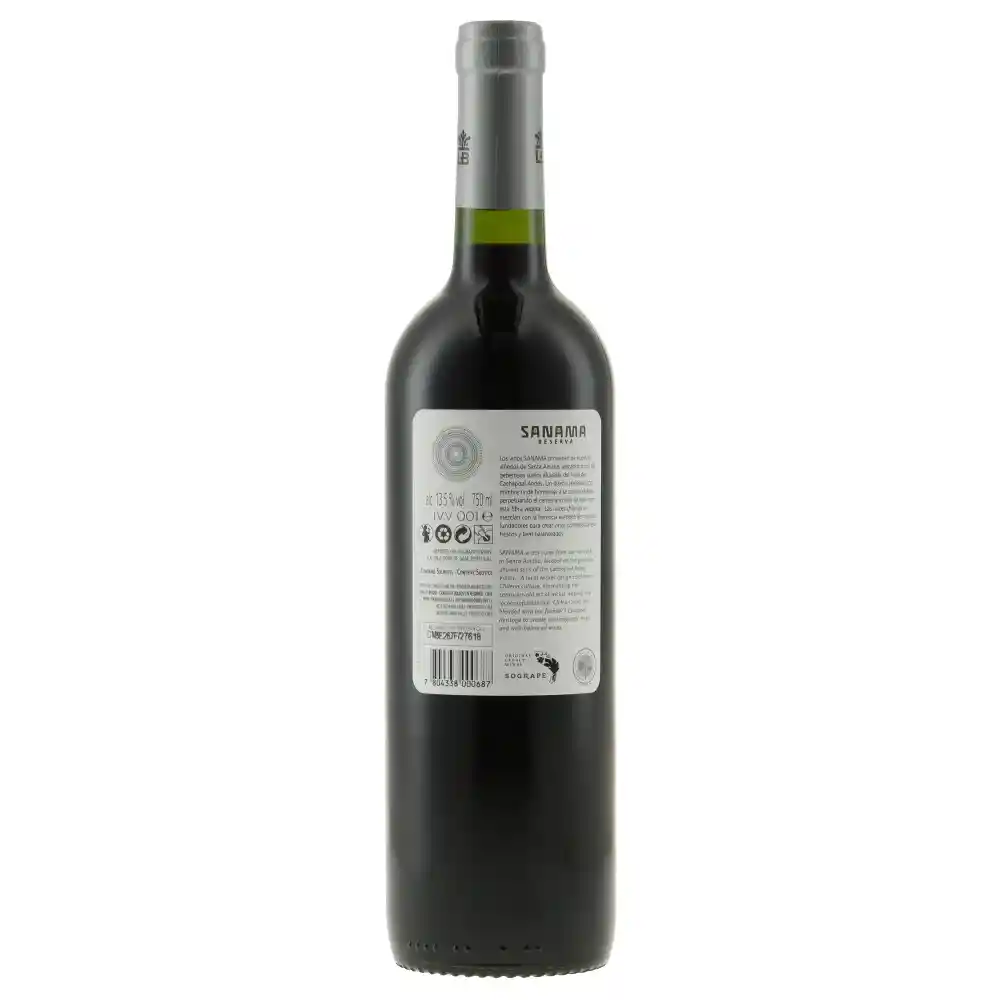 Sanama Vino Tinto Reserva Carmènére