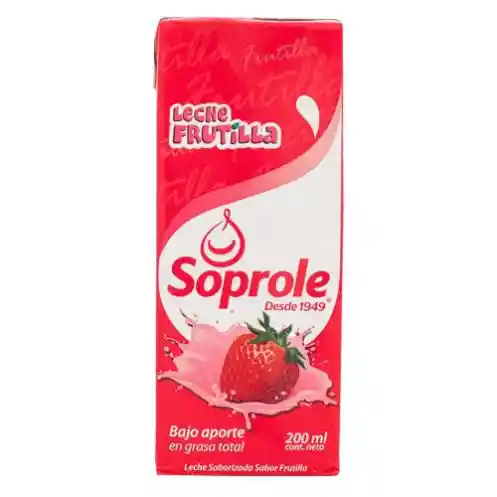 Soprole 30X Leche Semi Descremada Frutilla 200Cc