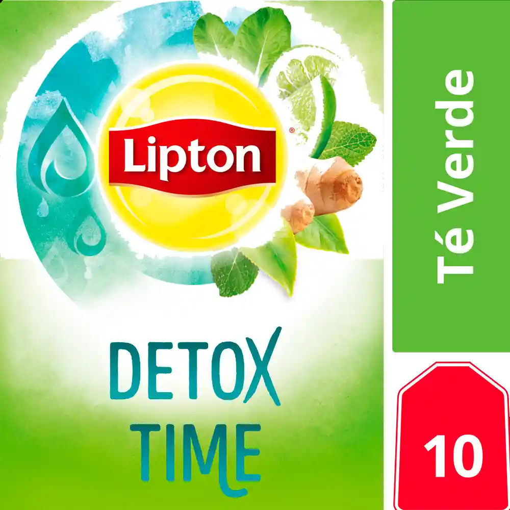 Lipton Te Verde Detox 10 Bolsitas