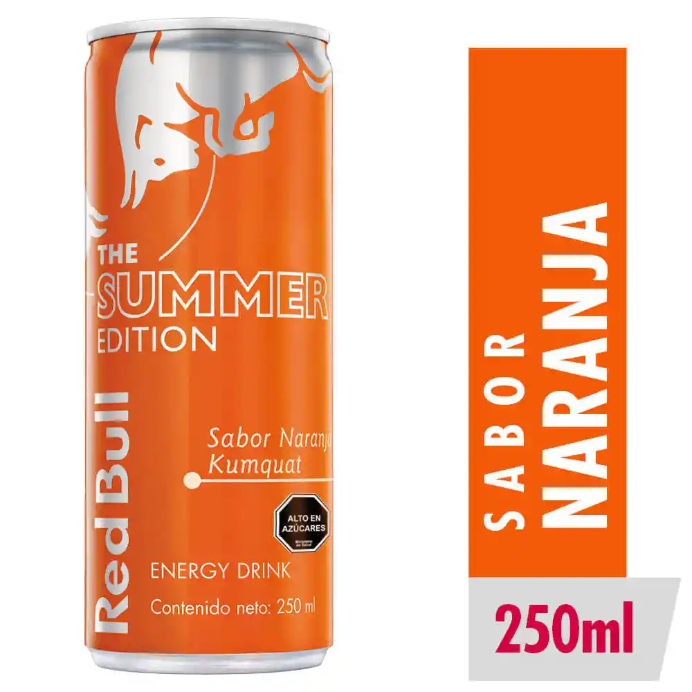 Red Bull Bebida Energetica Orange Ed Lata