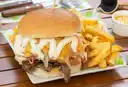 Churrasco Completo + Papas Fritas