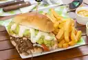 Sandwich Mechada Italiana+ Papás Fritas