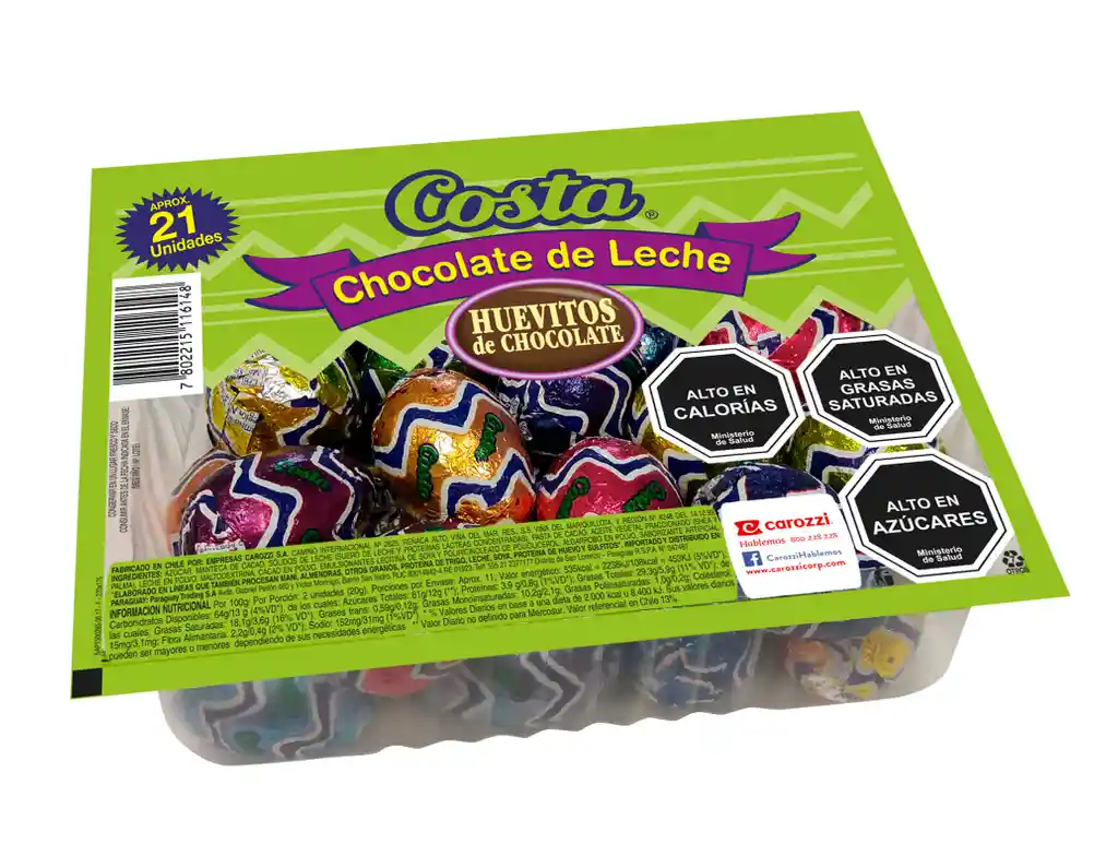 Costa Huevitos de Chocolate con Leche
