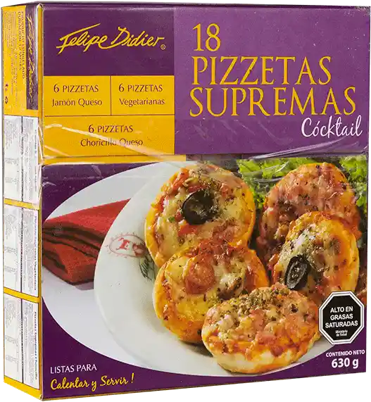 Pizzetas Supremas 18Un
