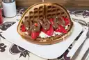 Waffle Frutilla con Nutella