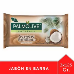 Palmolive Jabón en Barra Suavidad Exfoliante Coco y Algodón