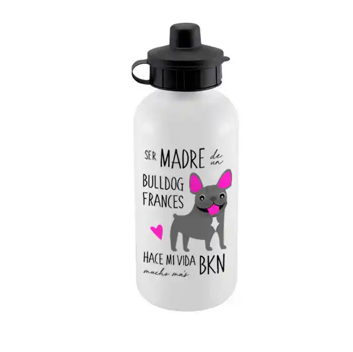 Botella Sport Bull Dog Frances Gris