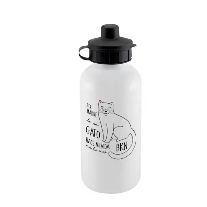 Botella Sport Gato Blanco