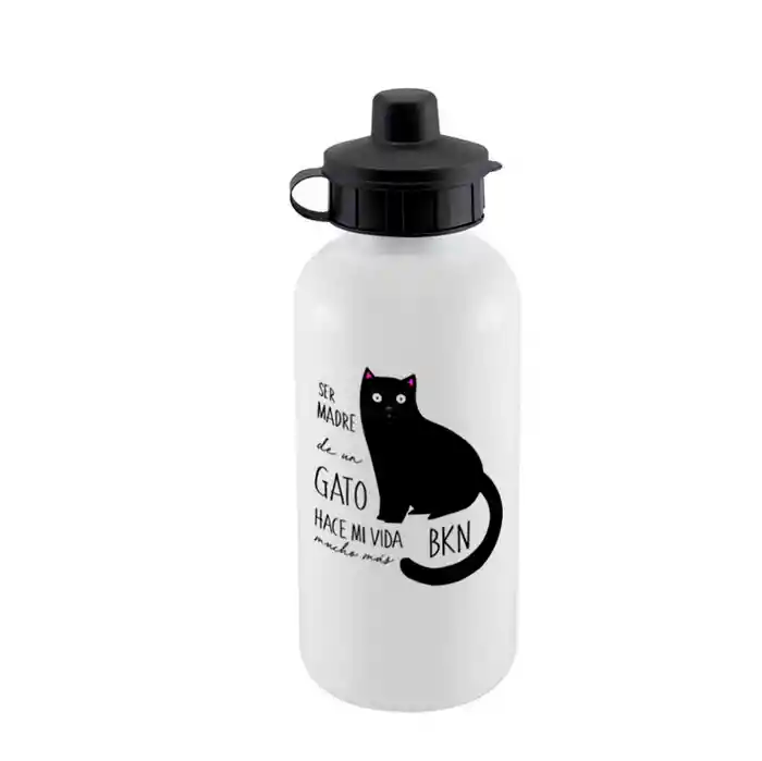 Botella Sport Gato Negro