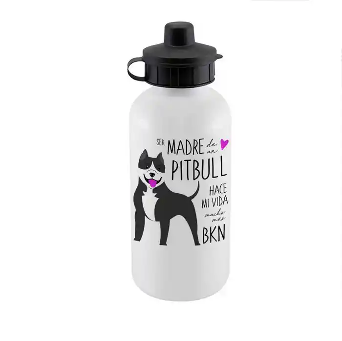 Botella Sport Pitbull Negro